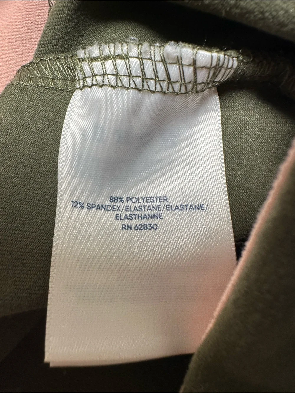 Lands’ End Women’s Pants XS/T – Olive Green Stretch Straight‑Leg 33” Inseam